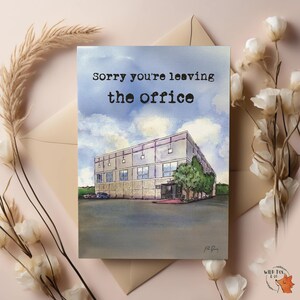 The Office building - Pam painting | The Office Card | The Office gift |