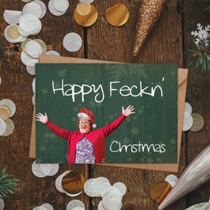 Fijne kerst! Mrs Brown-kerstkaart