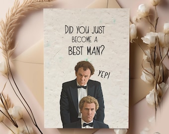 Stepbrothers - Did you just become a best man/groomsman?