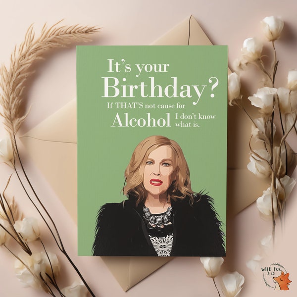 Moire Rose Card | Schitt's Creek | Birthday card | Funny Card | It's your birthday?