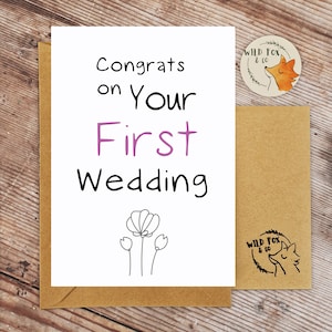¡Felicidades por tu PRIMERA boda!
