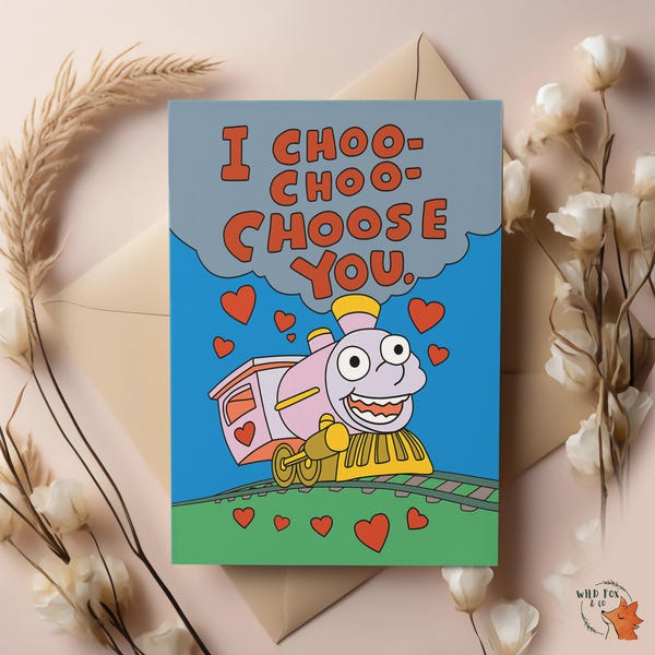 ¡Yo te elijo! Tarjeta de San Valentín, boda y aniversario de Los Simpson.