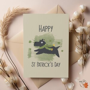 Niedliche Hunde Karte - Happy St Patrick's Day!