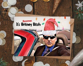 Its Britney (Christmas) b*tch!I The Office Christmas Card