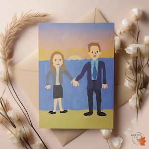 Jim and Pam painting | The Office Card | The Office gift |