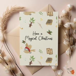 Have a magical Christmas! Wizard Card!