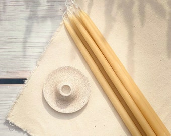 Slimline Beeswax Tapers | 100% Beeswax | Hand dipped | Gift | Hygge | Elegant | Tableware | Natural | Eco | Sustainable