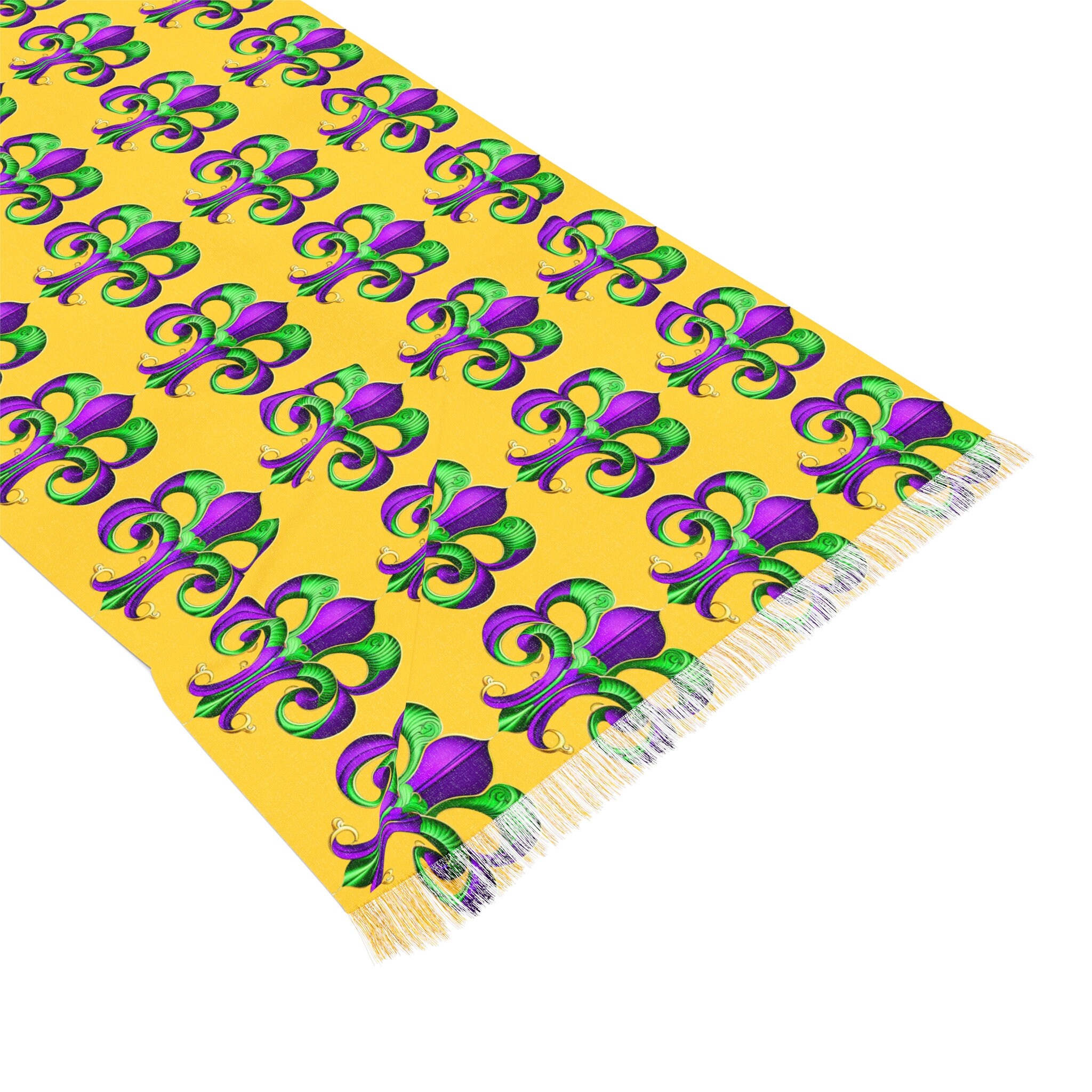 mardi gras scarf silk