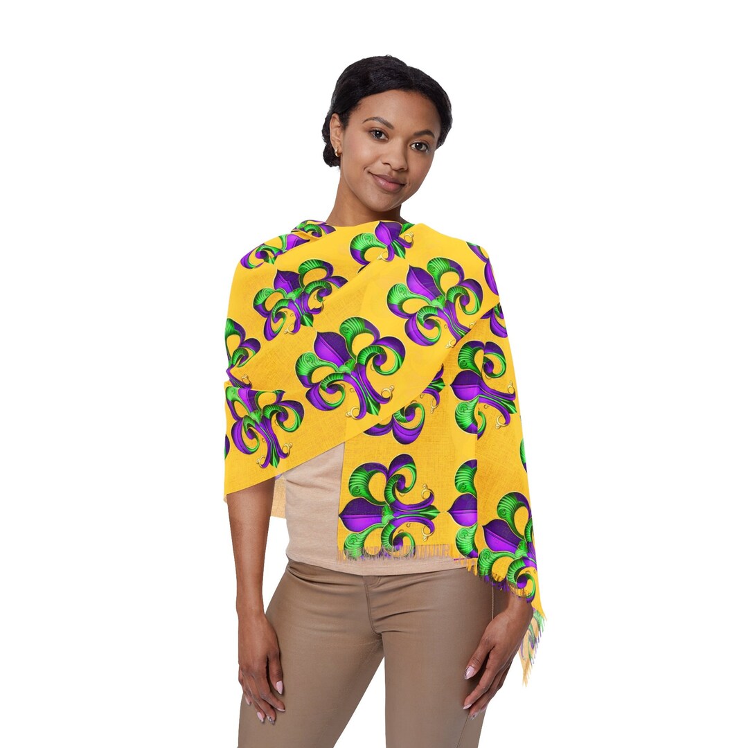 mardi gras scarf