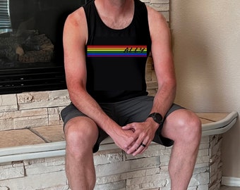 T-shirt Pride Ally, Pride 2023, canotta in jersey unisex, morbida, comoda, elegante