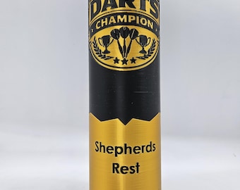 Personalised Darts Champion Trophy, Custom Award, Pub League Prize