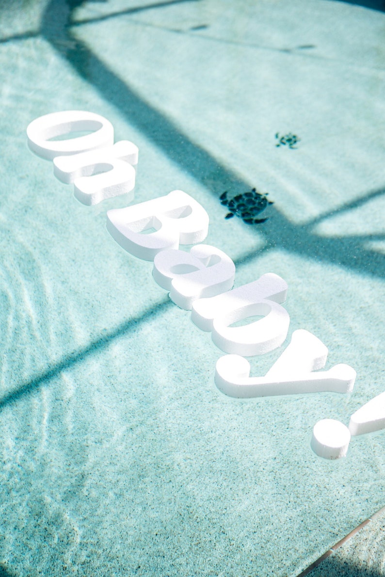 Floating Pool Letters Foam Letters for Party Pool Decor Etsy