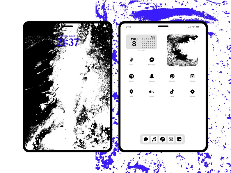 600 Black&white Icons Set, iPad Theme, iPhone Ios Theme, iPad Wallpaper, Ios14 Ios15 iPhone Icon