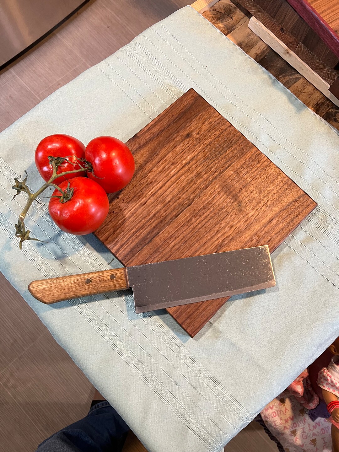 10 X 10 X 3/4 Walnut Face Grain Cutting Board Etsy