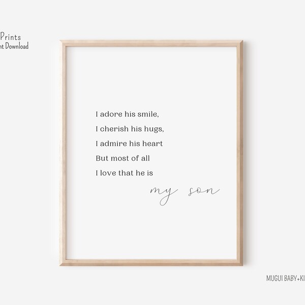 Baby Boy Wall Quotes Etsy