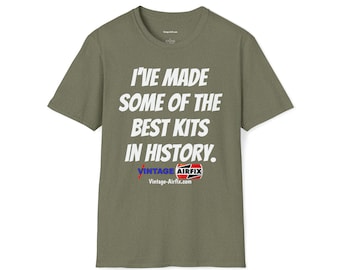 Vintage Airfix 'Best Kits in History' Unisex Softstyle T-Shirt