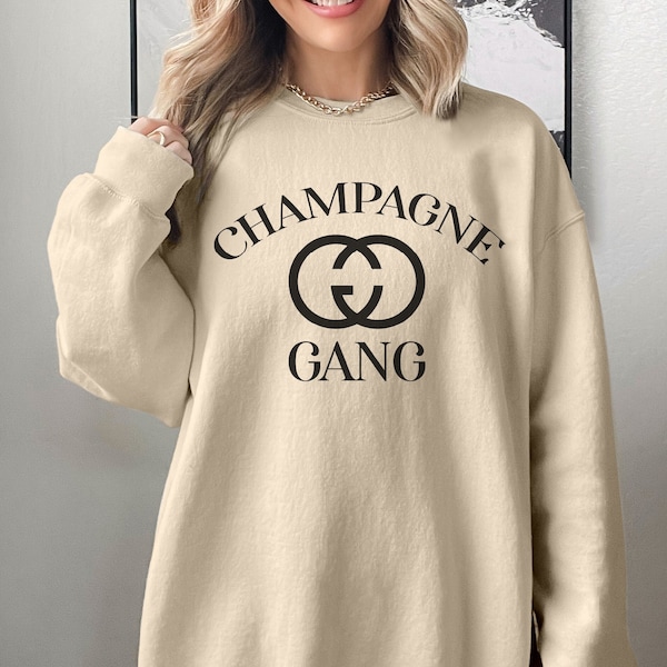 Champagne Gang Sweatshirt, Bachelorette Party Sweatshirt, Bachelorette Gift, Girls Trip Sweatshirt, Champagne Diet Sweatshirt #CZ01022