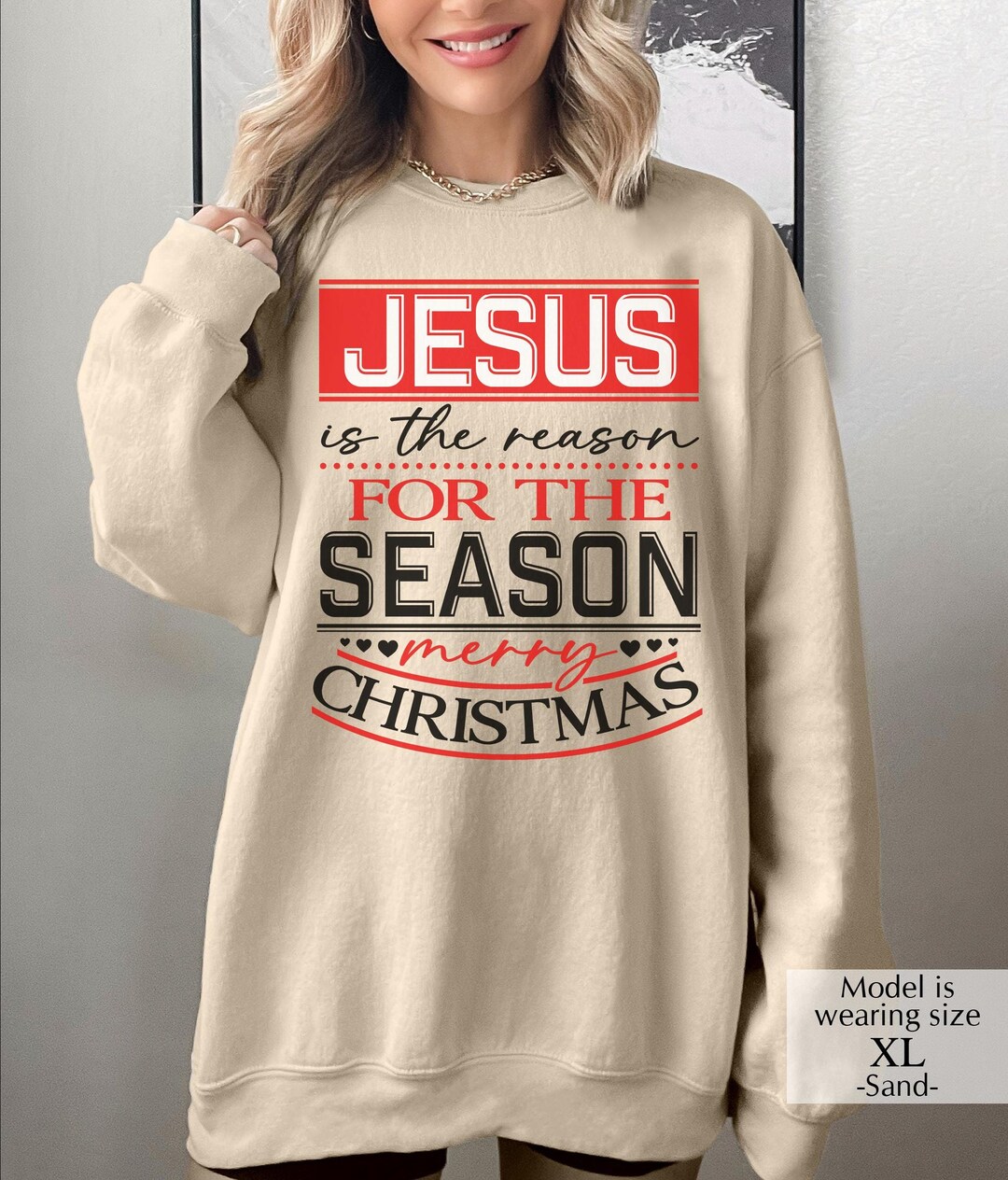 Jesus is the Reason Sweatshirt main image 1
