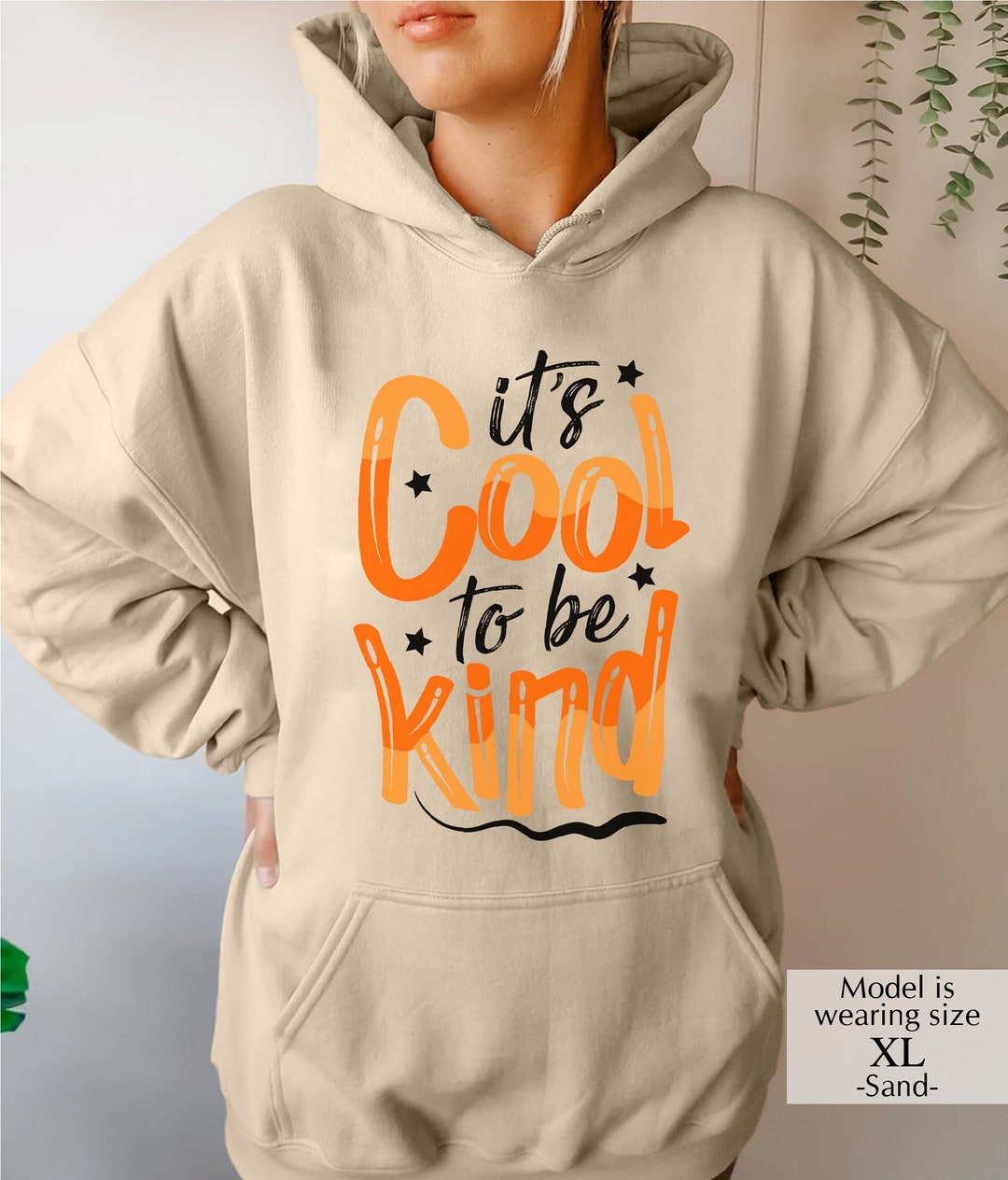 It's Cool to Be Kind Hoodies Kindness Hooded Sweatshirt - Etsy
