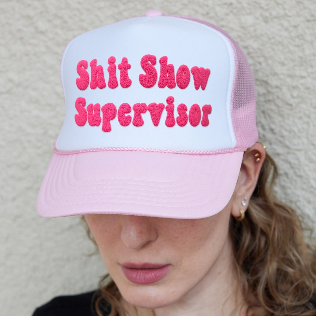 RIVEMUG Show Supervisor Premium Trucker Hat Mid Crown Curved