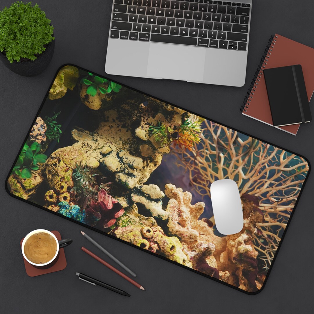 Desk Mat, Coral Reef Desk Pad, Underwater Desk Mat Etsy