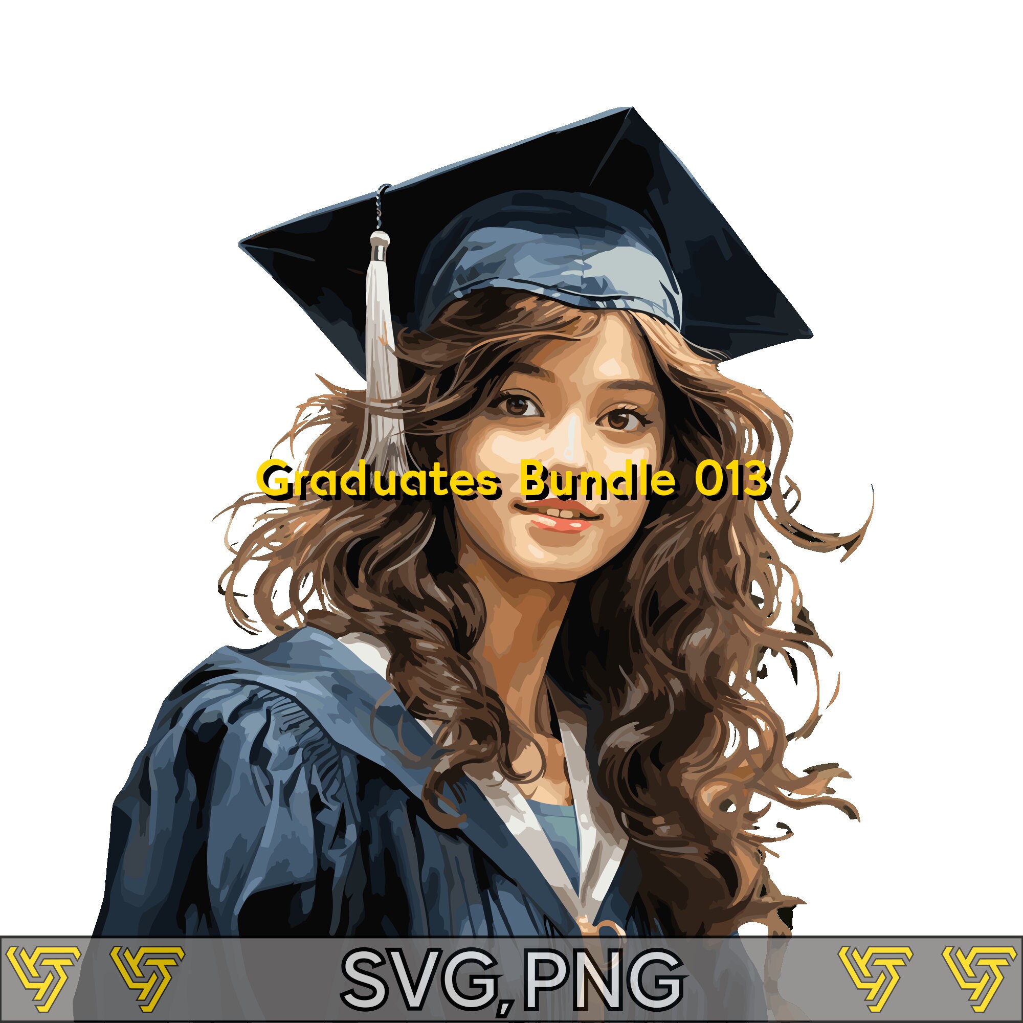 Student/graduate Clipart Bundle 013 6 PNG and 6 SVG Instant Downloads ...