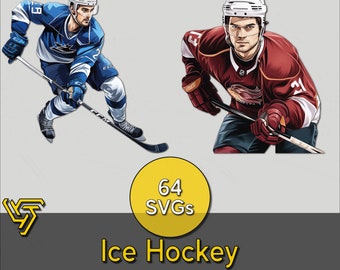 Ice Hockey Clipart Super Bundle 001 | SVG Bundle | Instant Download | 64 Designs