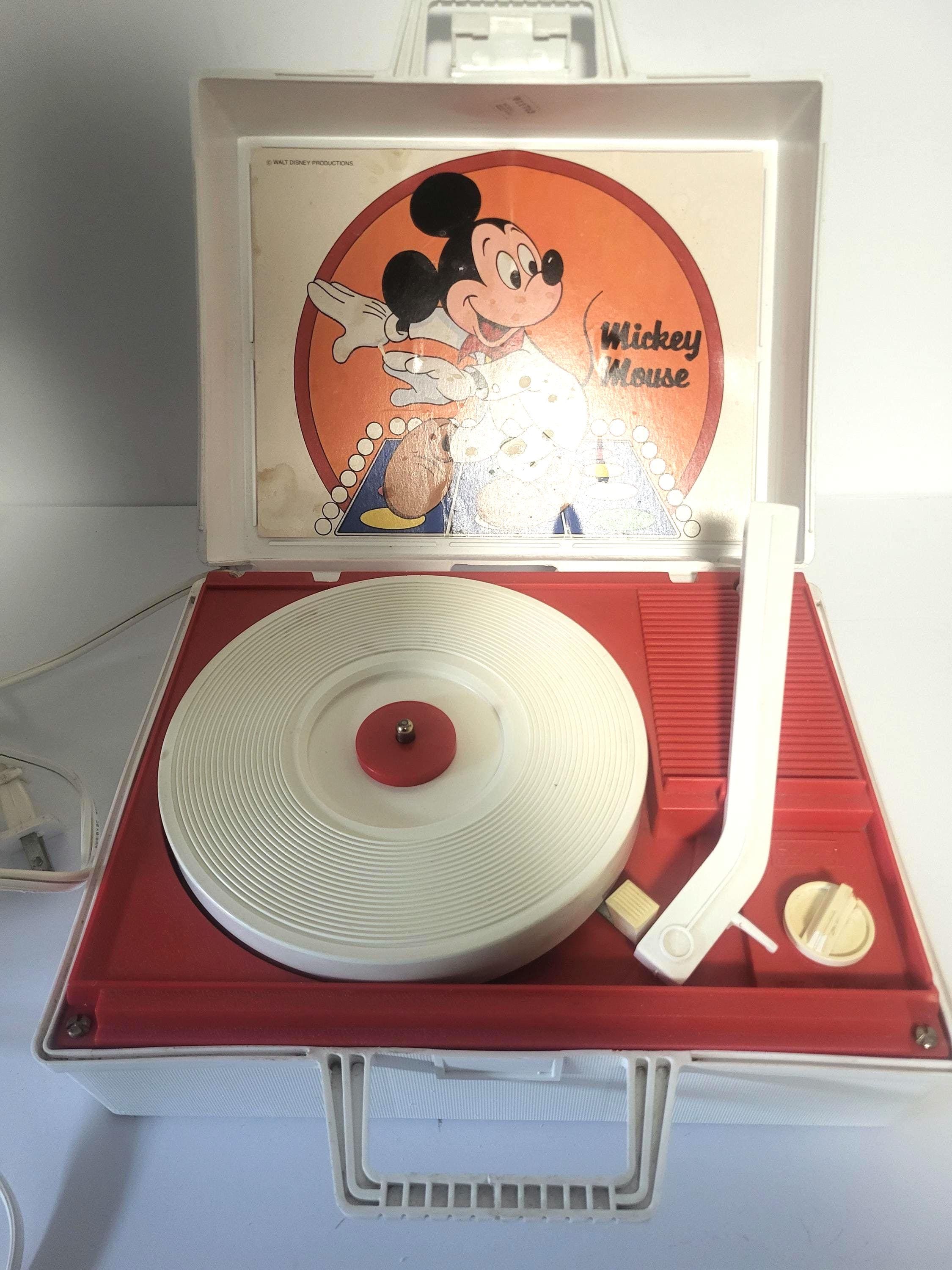 Mickey Mouse レコードプレーヤーとDISCOレコードセット Mickey mouse record player - Etsy 日本