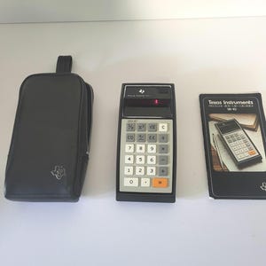 Vintage Taschenrechner SR-10 von Texas Instruments: Rote LED-Anzeige, TI-Rechenschieber