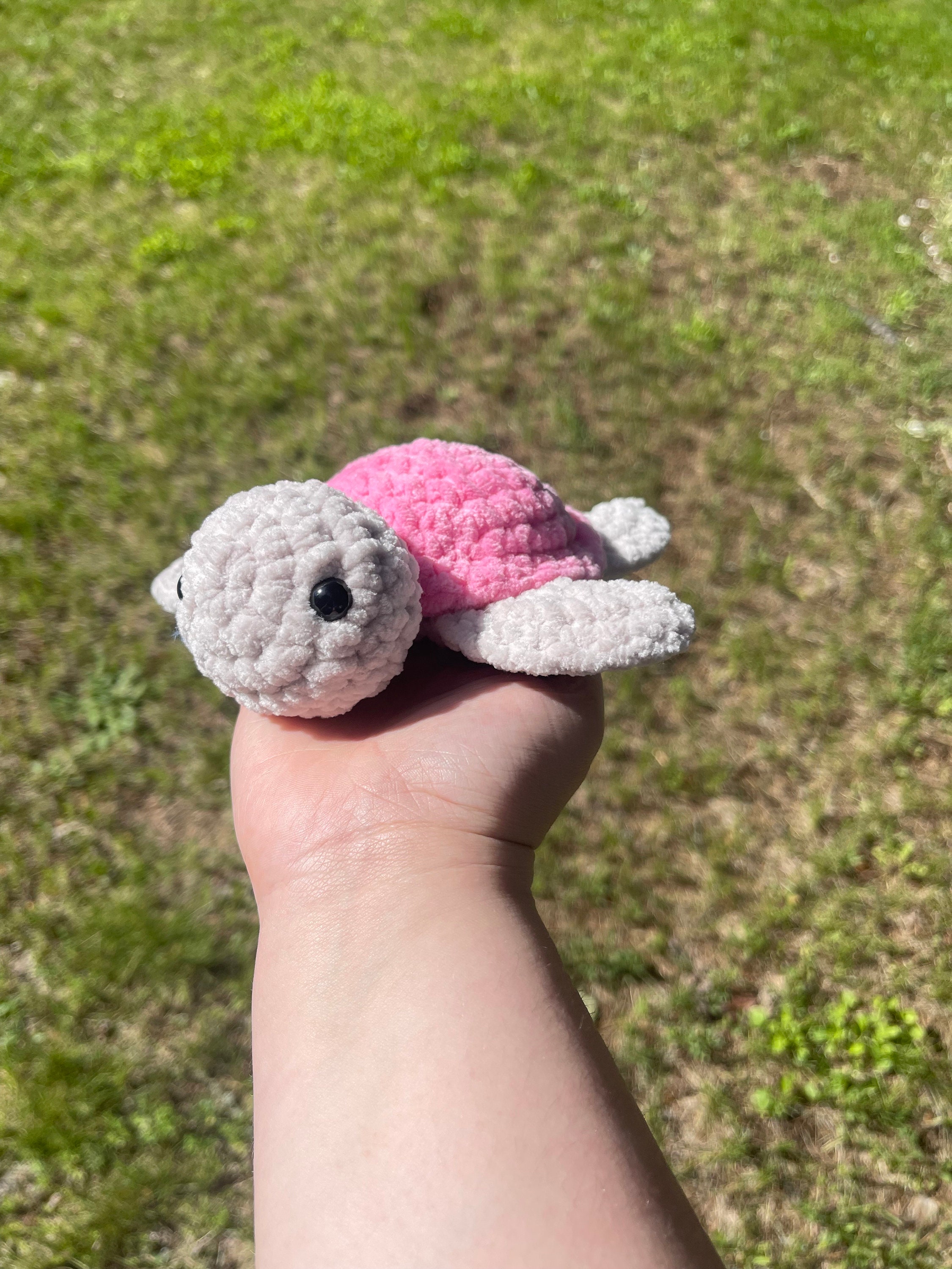 Handmade Small Crochet Turtle- Solid Color Shell - Etsy