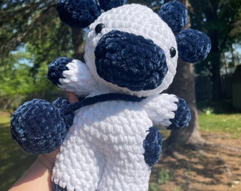 Crochet Blueberry Cow