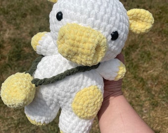 Handmade Crochet Lemon Cow