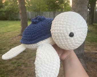 Jumbo Crochet Blueberry Turtle