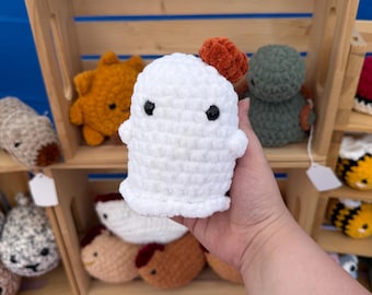 Crochet Ghost with a Pumpkin