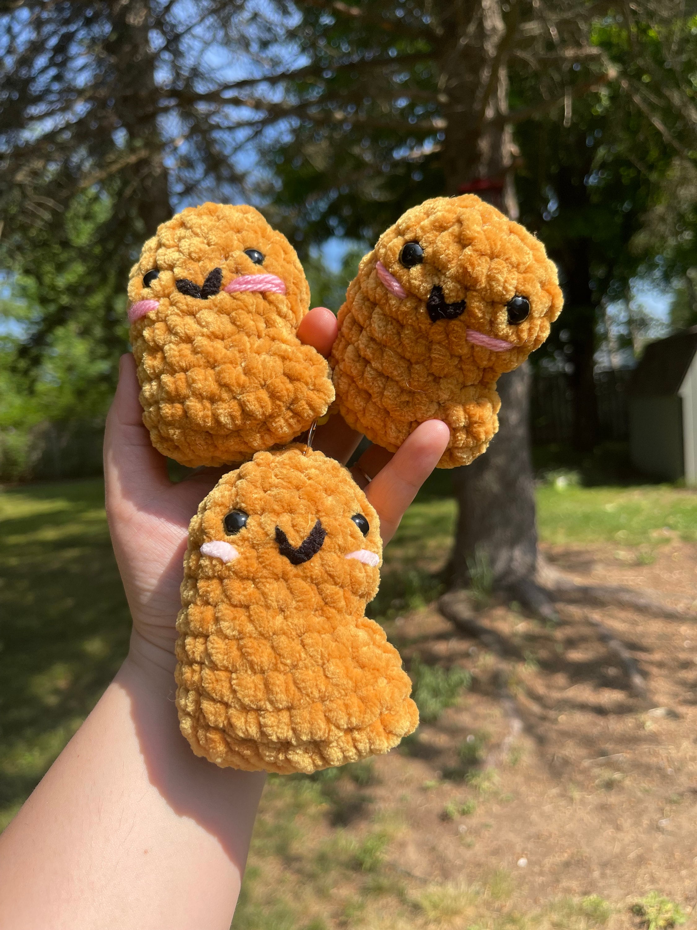 Crochet Chicken Nugget Plush