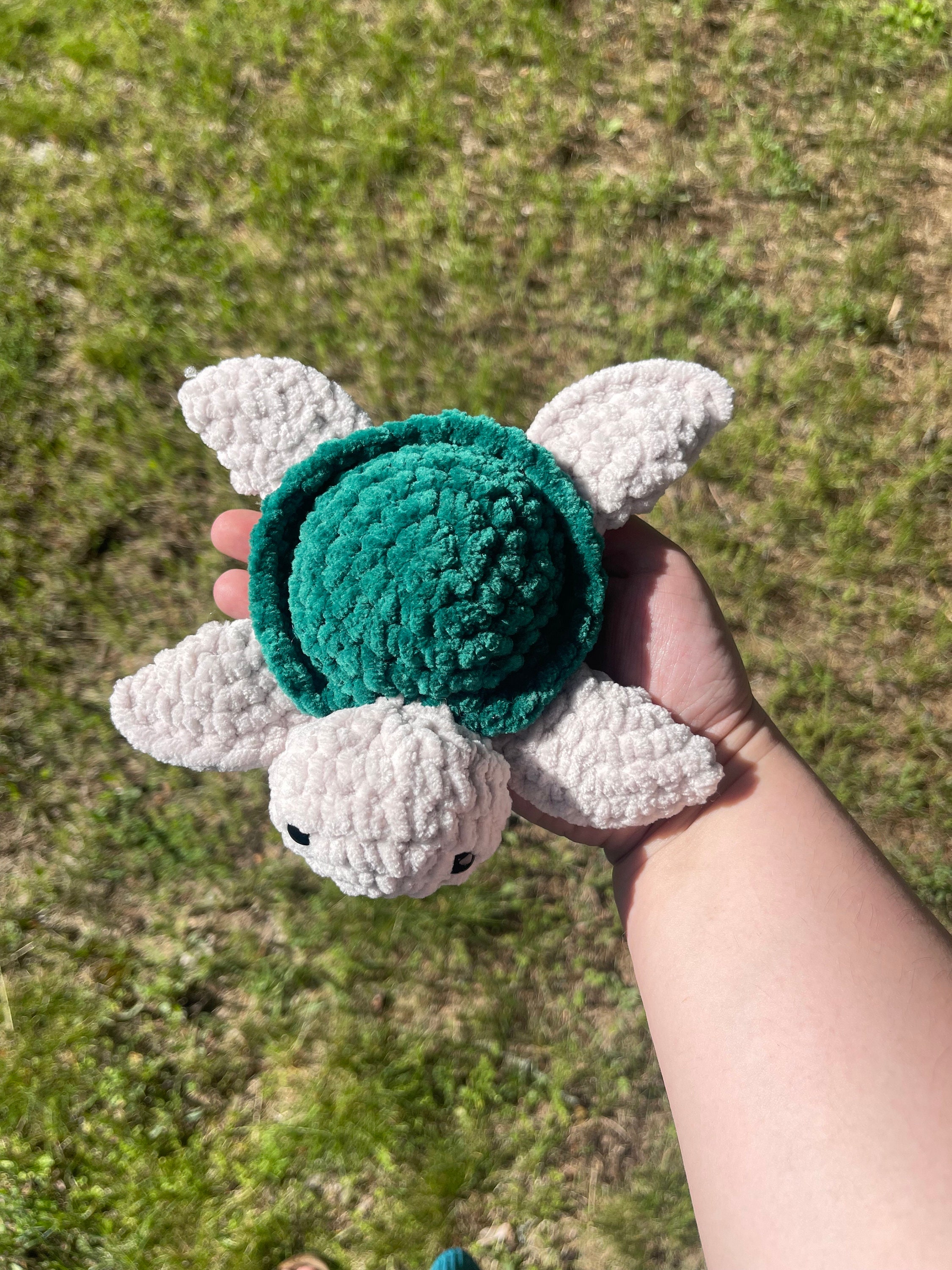Handmade Small Crochet Turtle- Solid Color Shell - Etsy