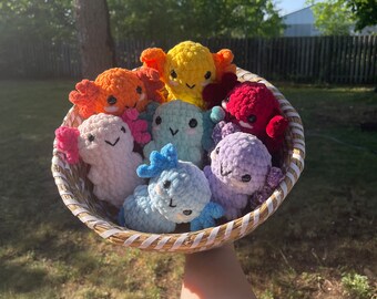 Crochet Axolotl Plushies