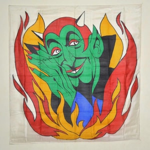 Vintage Magic Devil Production Silk 36 Inch Magic Trick