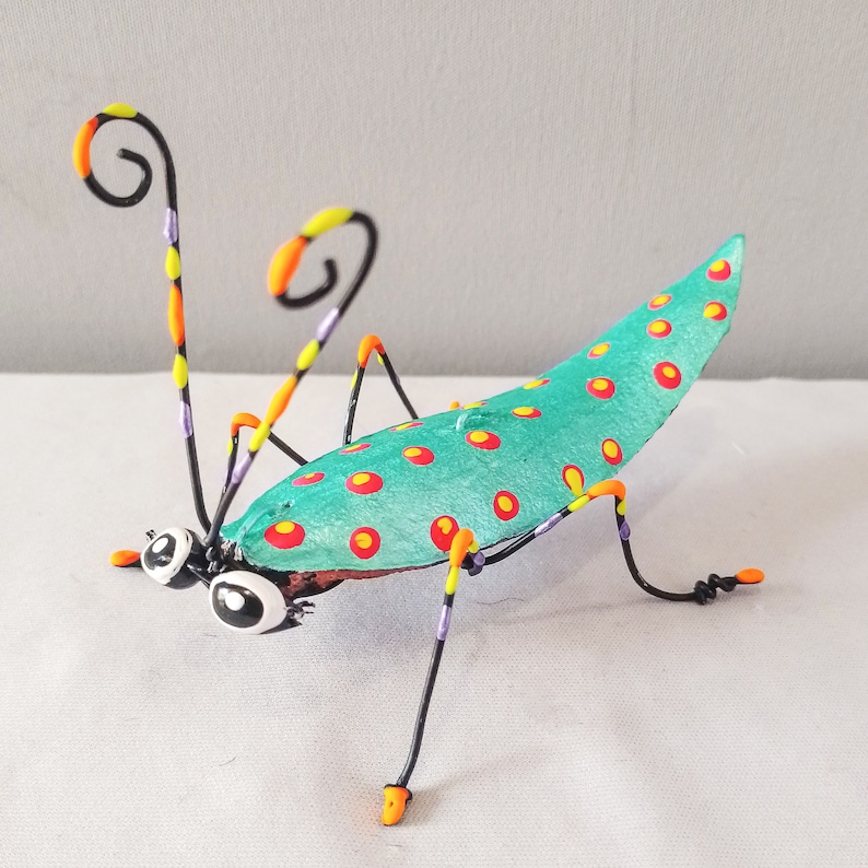 Colorful Cockroach Metal Wire Alebrijes Mexican Wooden Toys Minimalist ...