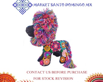 Handmade Wool Felt Lion Plush - Mexican Embroidered Stuffed Animal