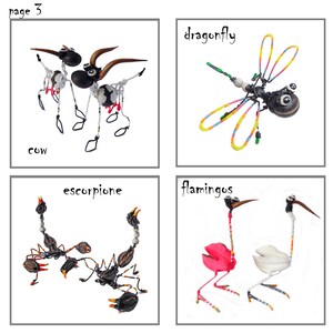 Set of Metal Wire Alebrijes Mexican Hand Made Animal Figurine From Dry ...
