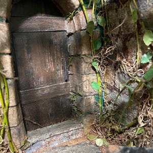 Handmade fairy house, gnome home, fairytale house, storybook cottage, book nook, diorama, book shelf insert