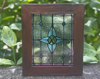 Handmade Stained-Glass Look Miniature Window, Dollhouse Decor