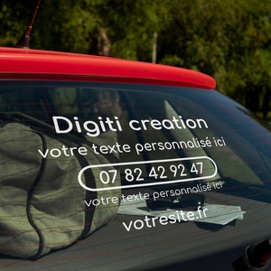Car advertising sticker / Personalized car stickers