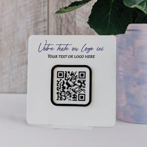 Gepersonaliseerd plexi QR-codebord