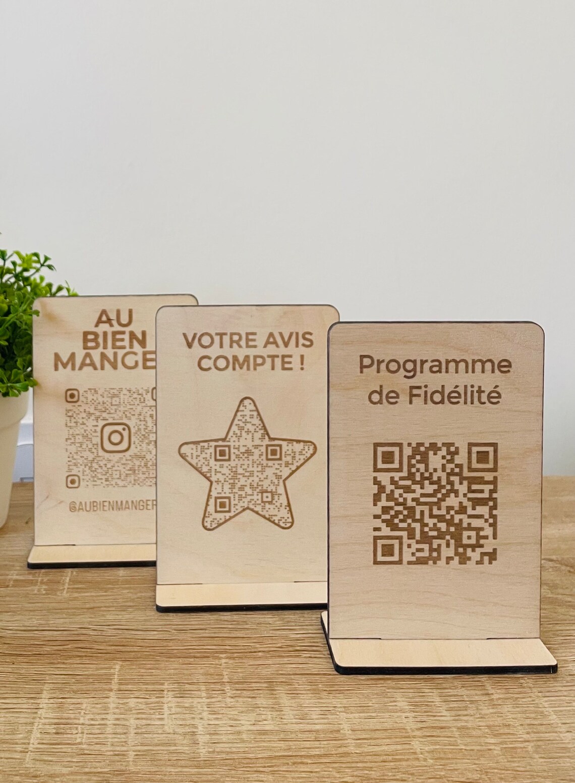 Code Save Plaque Personalized Wooden QR Code Plaque, Instagram QR Code Menu, Scan to ...