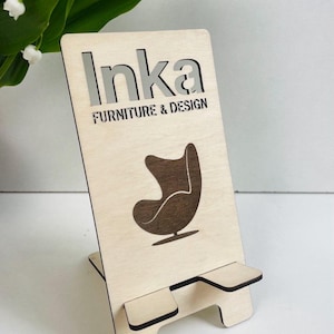 Custom Engraved Wooden Phone Stand