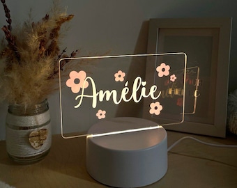 MDJK Veilleuse LED acrylique en forme de cœur PNL pour décoration de chambre à coucher - Changement