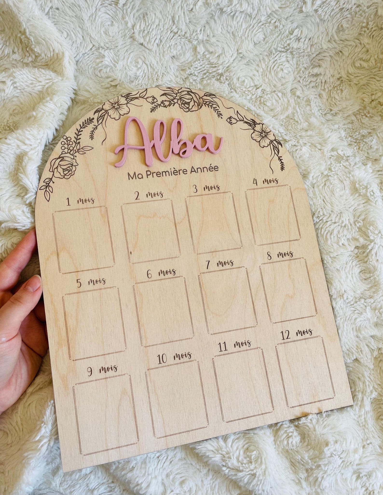 My First Year Wooden Sign - Etsy
