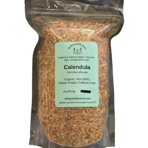 Calendula Petals Organic Dried Edible ~ Calendula Officinalis